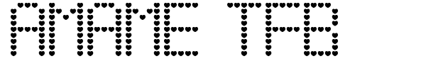 Amame TFB font preview